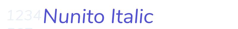 Nunito Italic-font