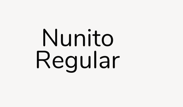 Nunito Regular Font