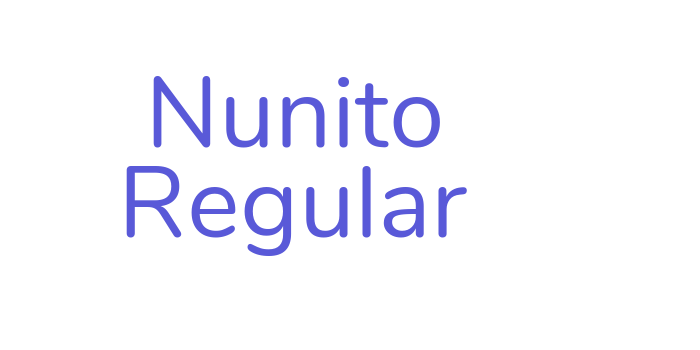 Nunito Regular Font