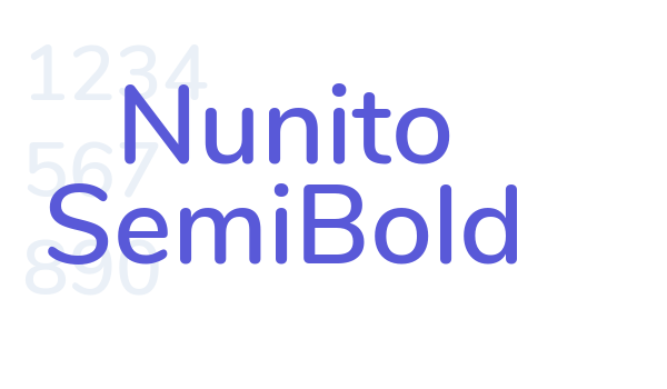 Nunito SemiBold font free