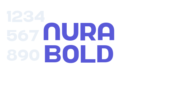 Nura Bold font free