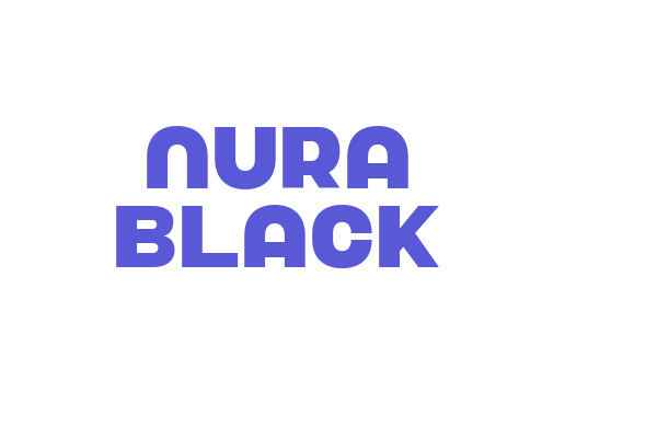 Nura Black Font