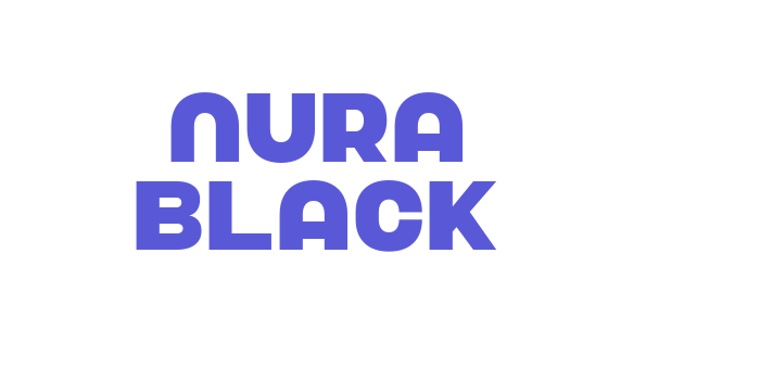 Nura Black Font Download