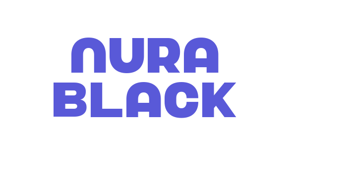 Nura Black Font