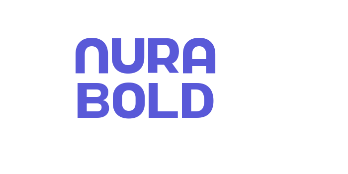 Nura Bold Font