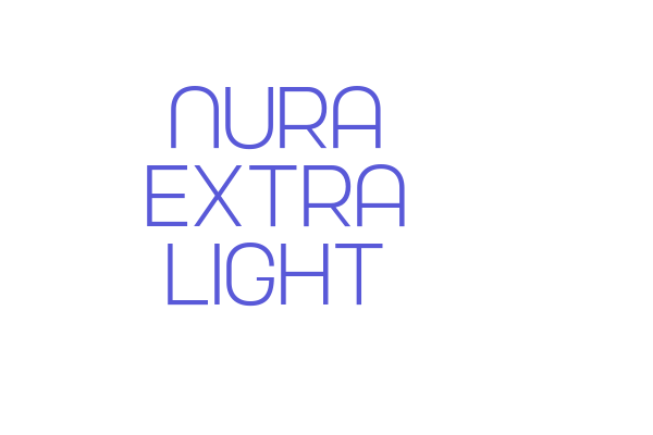 Nura Extra Light Font