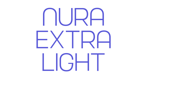 Nura Extra Light Font