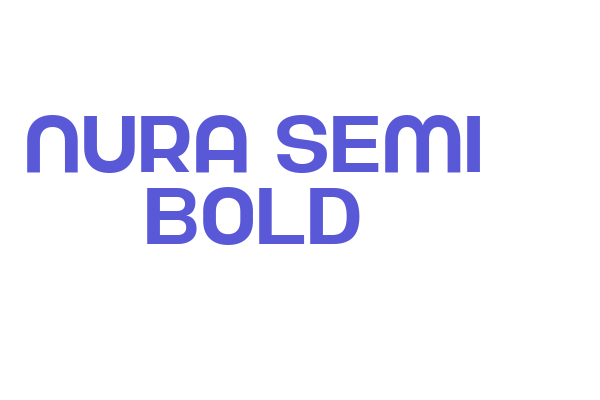 Nura Semi Bold Font