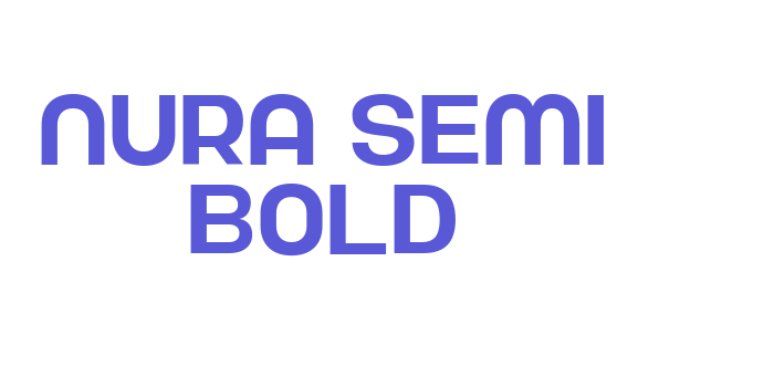 Nura Semi Bold Font Download