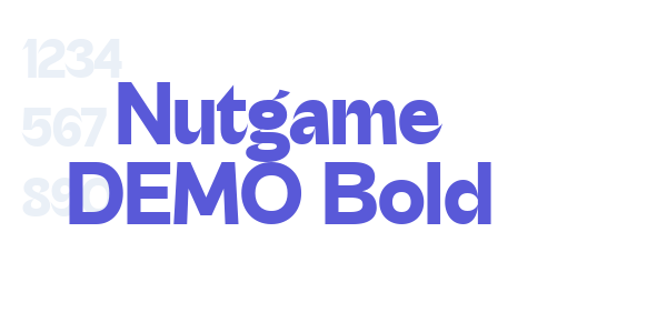 Nutgame DEMO Bold font free