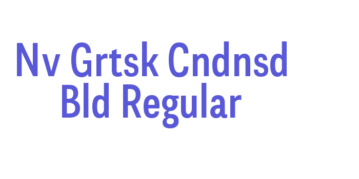 Nv Grtsk Cndnsd Bld Regular Font Download