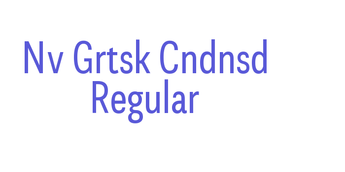 Nv Grtsk Cndnsd Regular Font Download