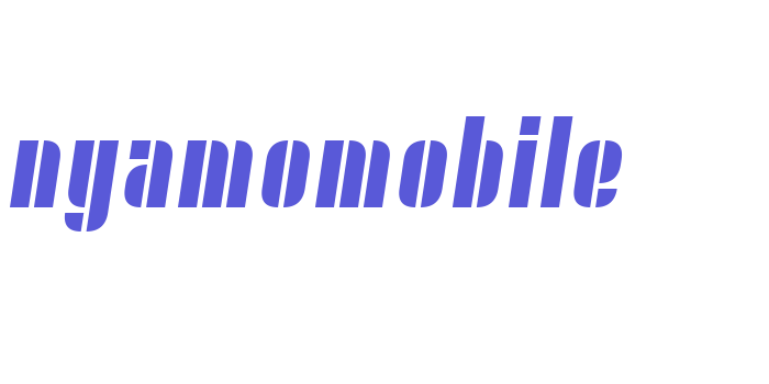 Nyamomobile Font