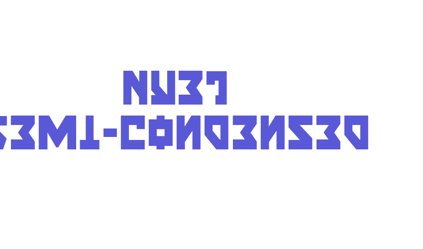 Nyet Semi-Condensed Font Download