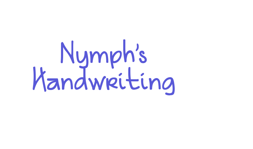 Nymph’s Handwriting Font Download