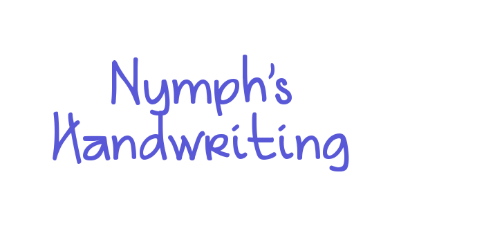 Nymph’s Handwriting Font Download