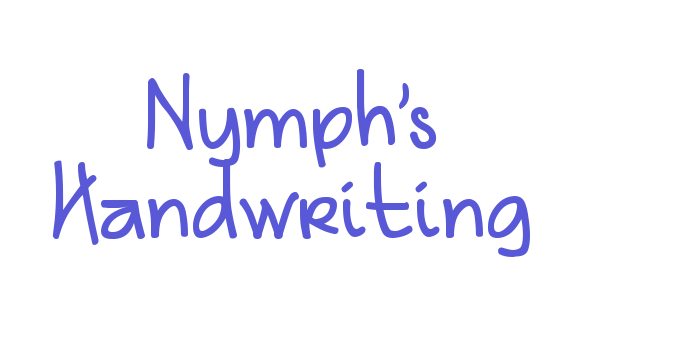 Nymph’s Handwriting Font