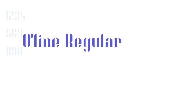 O’line Regular font free