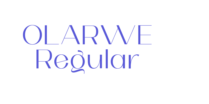 OLARWE Regular Font Download