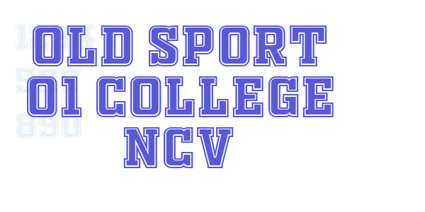 OLD SPORT 01 COLLEGE NCV font free