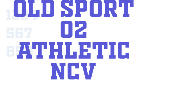 OLD SPORT 02 ATHLETIC NCV font