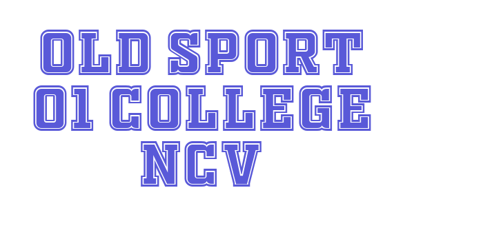 OLD SPORT 01 COLLEGE NCV Font Download