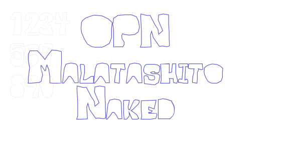 OPN Malatashito Naked font