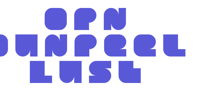 OPN DunPeel Lust Font