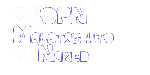 OPN Malatashito Naked-font-download