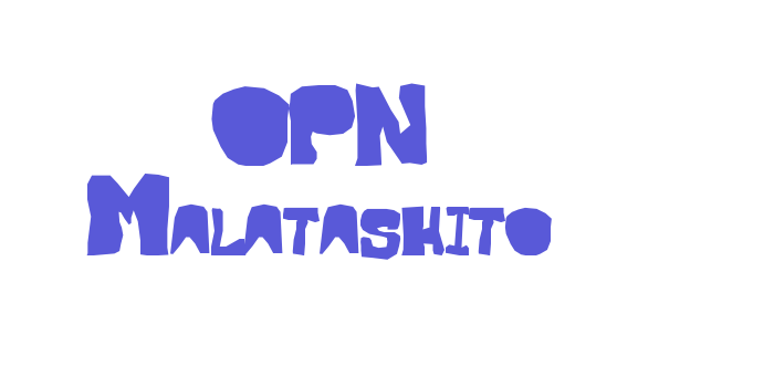 OPN Malatashito Font Download