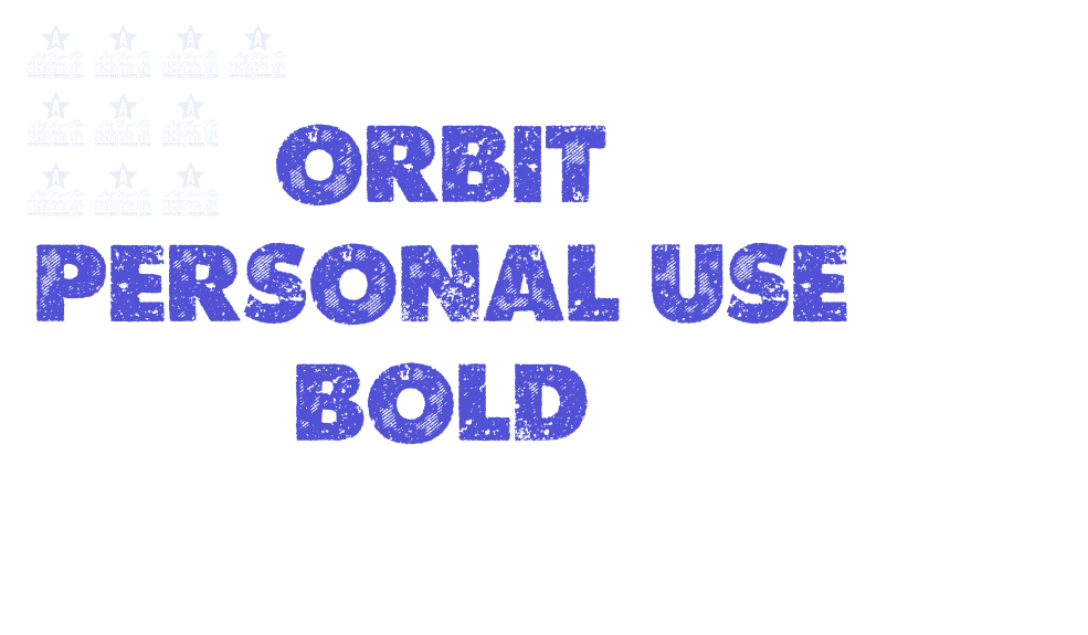 ORBIT PERSONAL USE Bold-font-download