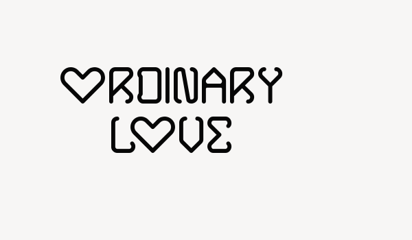 ORDINARY LOVE Font