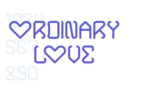 ORDINARY LOVE Font