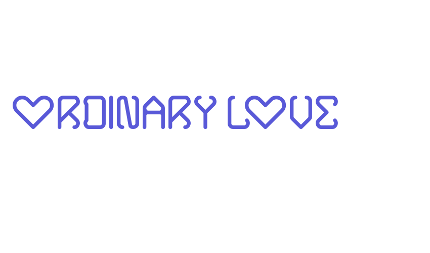 ORDINARY LOVE Font Download