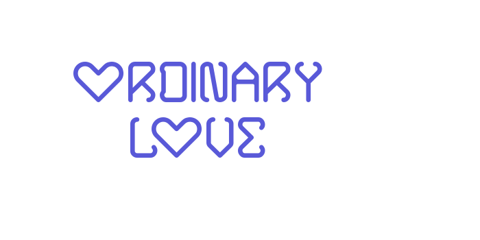 ORDINARY LOVE Font Download