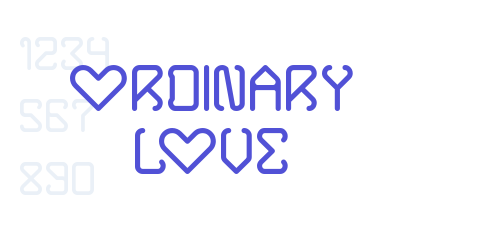 ORDINARY LOVE-font-download