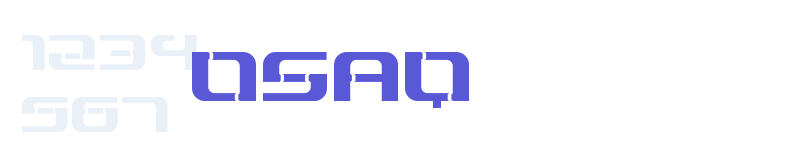 OSAQ-related font
