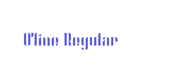 O’line Regular Font Download