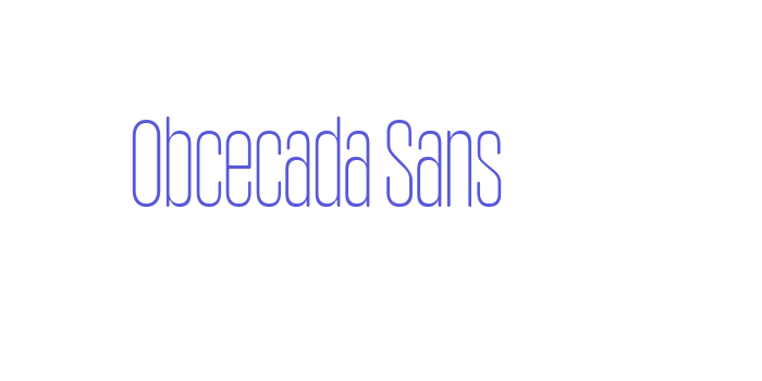 Obcecada Sans Font Download