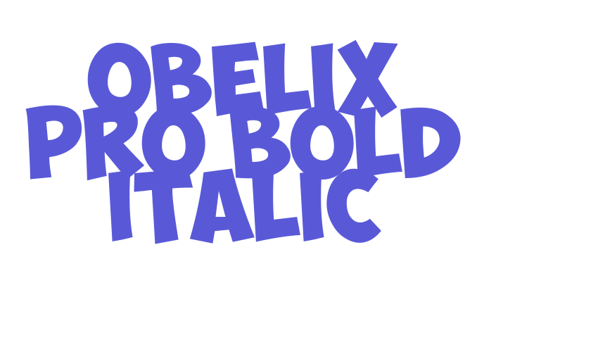 Obelix Pro Bold Italic Font Download