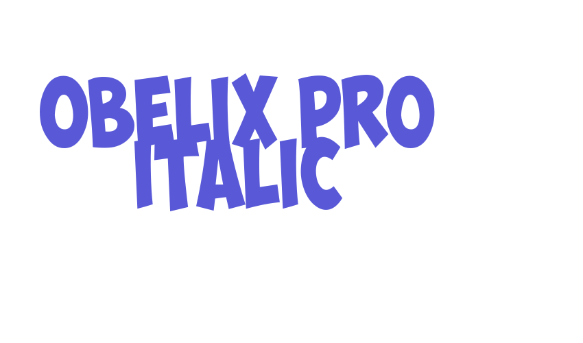 Obelix Pro Italic Font Download