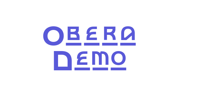 Obera Demo Font Download