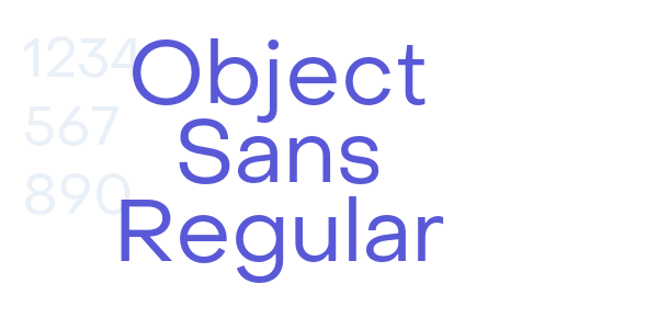 Object Sans Regular font free