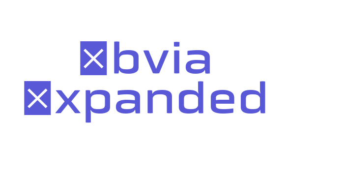 Obvia Expanded Font Download