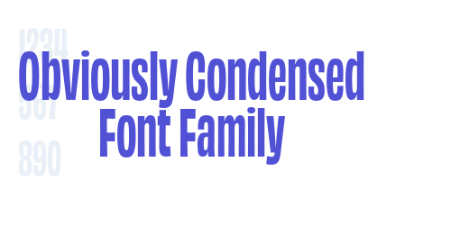 Obviously Condensed Font Family-font-download