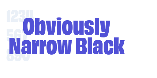 Obviously Narrow Black-font-download