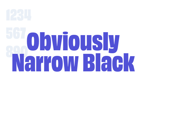 Obviously Narrow Black