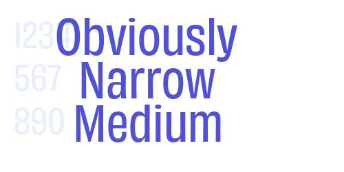 Obviously Narrow Medium-font-download