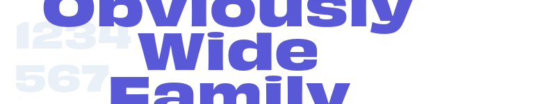 Obviously Wide Family-related font