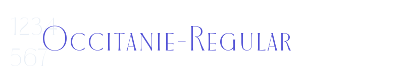 Occitanie-Regular-related font